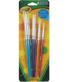 Crayola 4 Assorted Round Paint Brushes