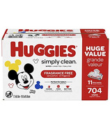 Huggies Simply Clean Unscented Baby Wipes