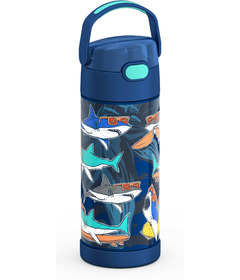 Thermos Stainless Steel FUNtainer Water Bottle with Straw Surfin Sharks