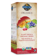 Garden of Life Organics Plant Iron & Organic Herbs Cranberry Lime