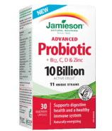 Jamieson Probiotique avancé avec vitamine B12, C, D, & Zinc