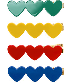 Mimi & Lula Acetate Clips Heart