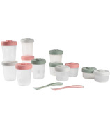 Beaba Clip Containers and Spoons Eucalyptus 