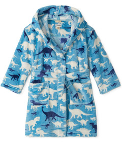 Hatley Dino Silhouette Fuzzy Fleece Robe