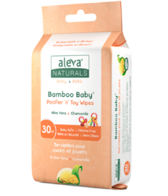 Aleva Naturals Bamboo Baby Pacifier & Toy Wipes