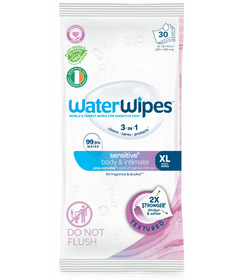 WaterWipes Sensitive Body & Intimate Wipes Unscented & Hypoallergenic
