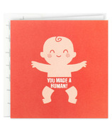 Hallmark Studio Ink Baby Congratulations Card Made a Human