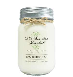 The Scented Market Soy Wax Candle Raspberry Bush