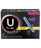 U by Kotex Click Compact Tampons à absorption régulière