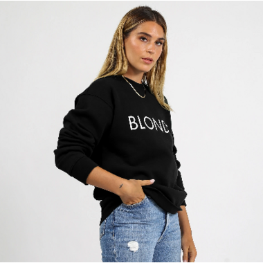 blonde crewneck
