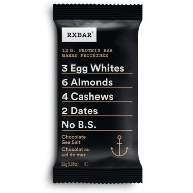 RXBAR Real Food Protein Bar Chocolate Sea Salt RXBAR Real Food Protein Bar Chocolate Sea Salt