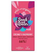 Seed & Bean Coconut & Raspberry Dark Chocolate Bar