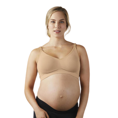 Plus Size Seamless Rib Knit Maternity And Nursing Bra - Nude, 2X |  Motherhood Maternity
