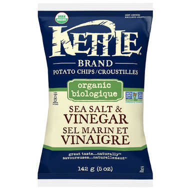 Kettle Organic Sea Salt & Vinegar Chips Kettle Organic Sea Salt & Vinegar Chips