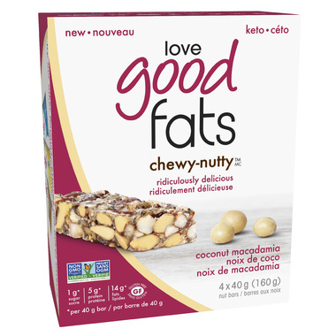 Love Good Fats Coconut Macadamia Chewy Nutty Bars Love Good Fats Coconut Macadamia Chewy Nutty Bars