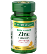 Nature's Bounty Zinc + Vitamine C