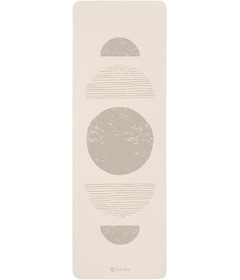 GAIAM 10mm Printed Fitness Mat Many Moons Cream