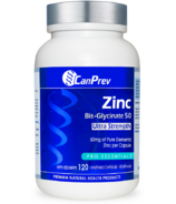 CanPrev Zinc Bis-Glycinate 50 Ultra Strength