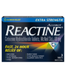 Reactine Extra Strength 3 Tablets