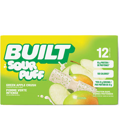 Built Bar Sour Puffs Protein Bar Green Apple Crush