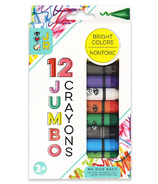 Rayures vives iHeartArt JR Jumbo Crayons de couleur