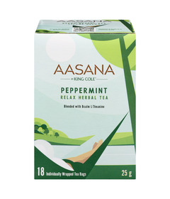 Aasana Peppermint Relax Herbal Tea with L-Theanine