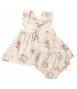 Angel Dear Pinafore Top and Bloomer Shade Garden Ditsy Pink