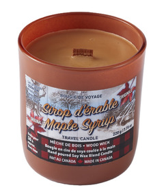Seracon Maple Syrup Amber Jar Candle with Wood Wick