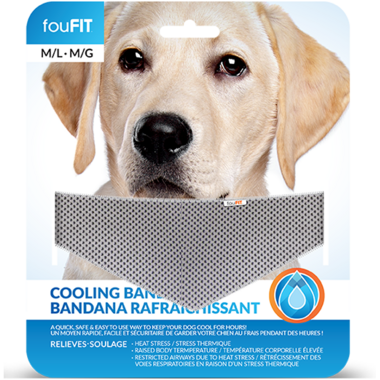 Buy FouFit Cooling Bandana Medium/Large Grey at Free