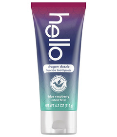 Hello Dragon Dazzle Kids Toothpaste Blue Raspberry