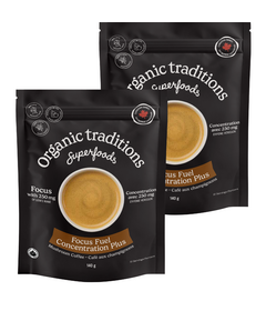 Organic Traditions Focus Fuel Instant Mushroom Coffee Bundle