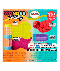 Wonder Factory Never Dry Dough & Sand Mega Box Set