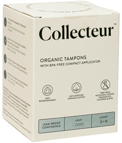 Collecteur Organic Cotton Applicator Tampons Light