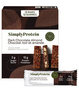 Simply Protein Plant Based Protein Bars Dark Chocolate Almond 