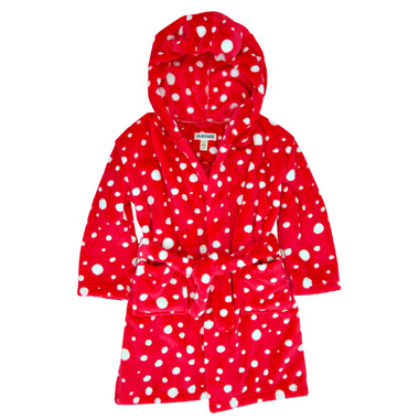 Hatley Little Blue House by Hatley Kids Fuzzy Fleece Robe Snowball Polka Dot Hatley Little Blue House by Hatley Kids Fuzzy Fleece Robe Snowball Polka Dot