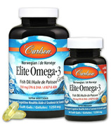 Carlson élite oméga-3 perle d'huile de poison 1250 mg paquet bonus