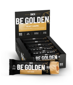 SNCK Protein Bar BE GOLDEN Velvet Caramel