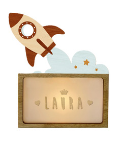 Vintiun Small Lamp + Lettering Kit Rocket