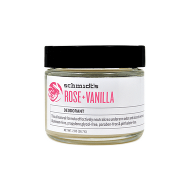Schmidt\'s Deodorant Rose + Vanilla Deodorant Jar Schmidt\'s Deodorant Rose + Vanilla Deodorant Jar