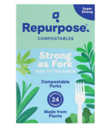 Réutiliser les fourchettes compostables