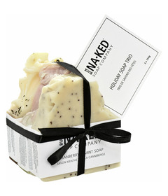 Buck Naked Soap Company Bar Soap Trio Vanilla Chai, Mint + Juniper