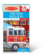 Melissa & Doug Puzzle Plancher Camion de pompiers