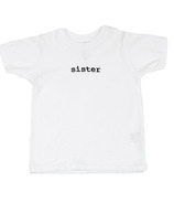 Kidcentral Essentials Sister Tshirt Blanc