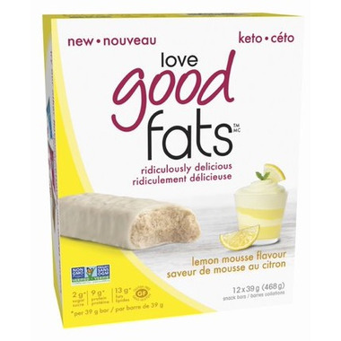 Love Good Fats Lemon Mousse Bar Case Love Good Fats Lemon Mousse Bar Case