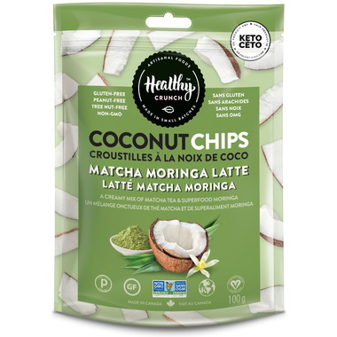 Buy Healthy Crunch Matcha Moringa Latte Coconut Chips at  | Free  Shipping $49+ in Canada