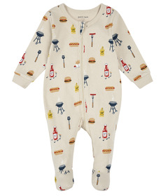 Petit Lem Sleeper Summer BBQ Print on Sand