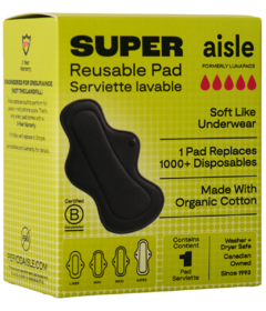 Aisle Reusable Super Pad Black