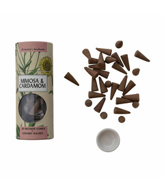 Creative Co-Op Incense Cones Mimosa & Cardamom