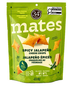 34 Degrees Mates Jalapeno Pepper Cheese Crisps