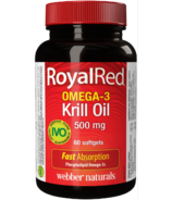 Webber Naturals RoyalRed Omega-3 Krill Oil 500mg